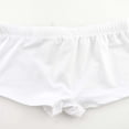 thumbnail image 4 of Mens Low Waist Solid Color Striped Drawstring Hot Spring Quick Dry Swimming Briefs, 4 of 9