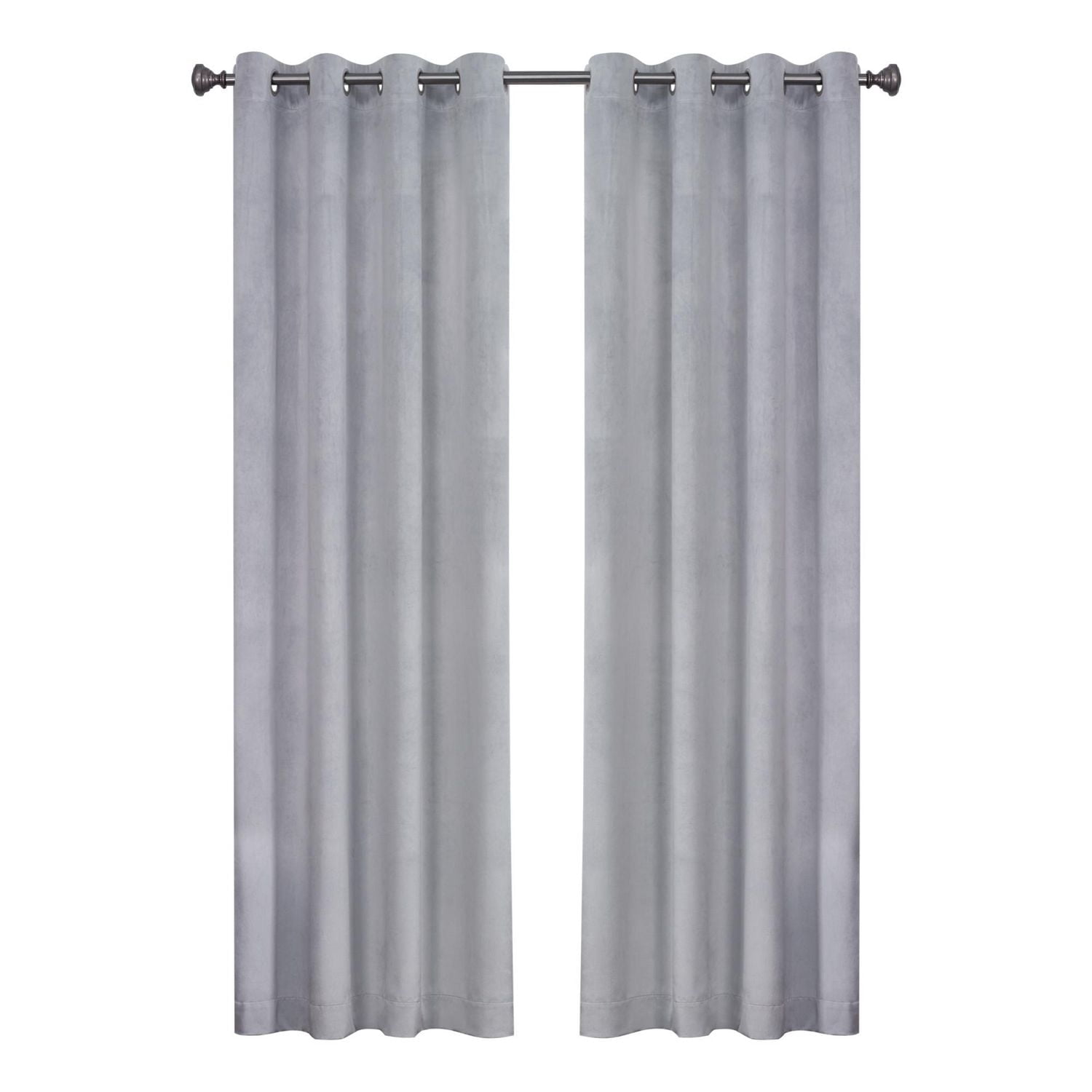 Hometrends Velvet 84" Grommet Blackout Window Curtains Panel