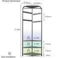 thumbnail image 2 of Eastvita Corner Coat Rack with Shoe Bench - Entryway Rack with 12 Double Hooks/Corner Hall Tree with Storage/Organizer Shoe Bench Shelf for Entryway/Hallway/Closet, 2 of 5