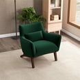 thumbnail image 4 of Fauteuil d'Appoint en Velours Vert Style Mobilier Moderne Mi-Siècle Piedmont, 4 of 7