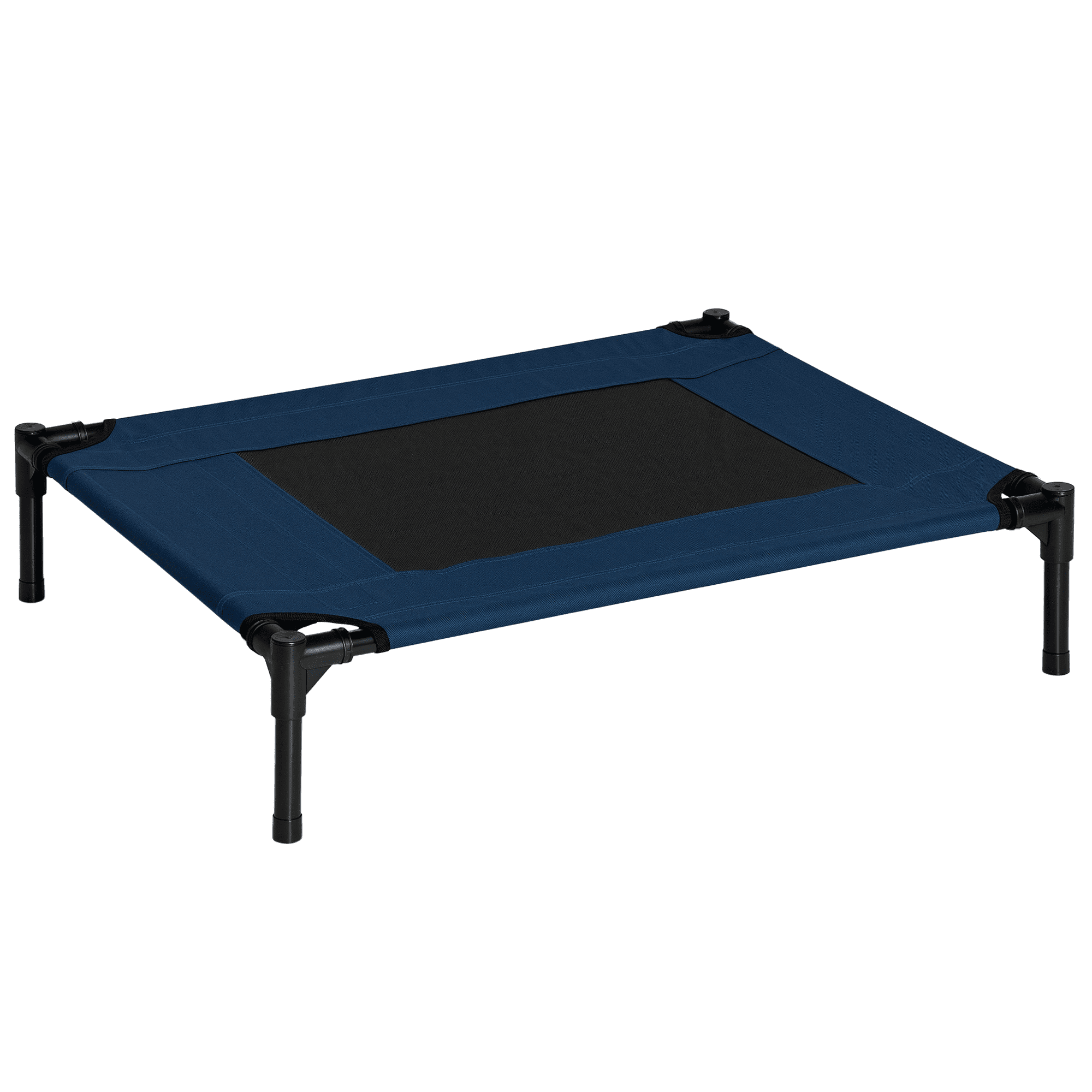 Lit surélevé pour chien PawHut pour chiens de taille moyenne, intérieur extérieur, bleu