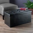 thumbnail image 2 of Winsome Ashford Faux Leather Ottoman with Storage, 2 of 5