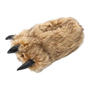 letairis Bear Claw Women Plush Slippers Casual Adorable for Bedroom Slippers Animal Paws Bear Hotel Home Office