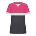 thumbnail image 5 of LOVZFMLL T-Shirts d'Été pour Femmes à Col en V Imprimés, Coupe Ample, Manches Courtes, 5 of 5