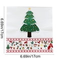 thumbnail image 4 of Feltree Christmas Napkins, 20 Count 3-Ply Thick Dinner Napkins with 2 Designs - Christmas Tree and Santa Claus for Holiday Party, Table Decorations, Disposable Bulk Paper Napkins, 4 of 8
