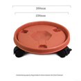 thumbnail image 2 of Rouleau de Support pour Plantes 260mm avec Roues Base de Pot de Fleurs Plateau Mobile, 2 of 10