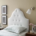 thumbnail image 4 of Modway Sovereign Twin Modern Upholstered Vinyl Headboard in White, 4 of 6