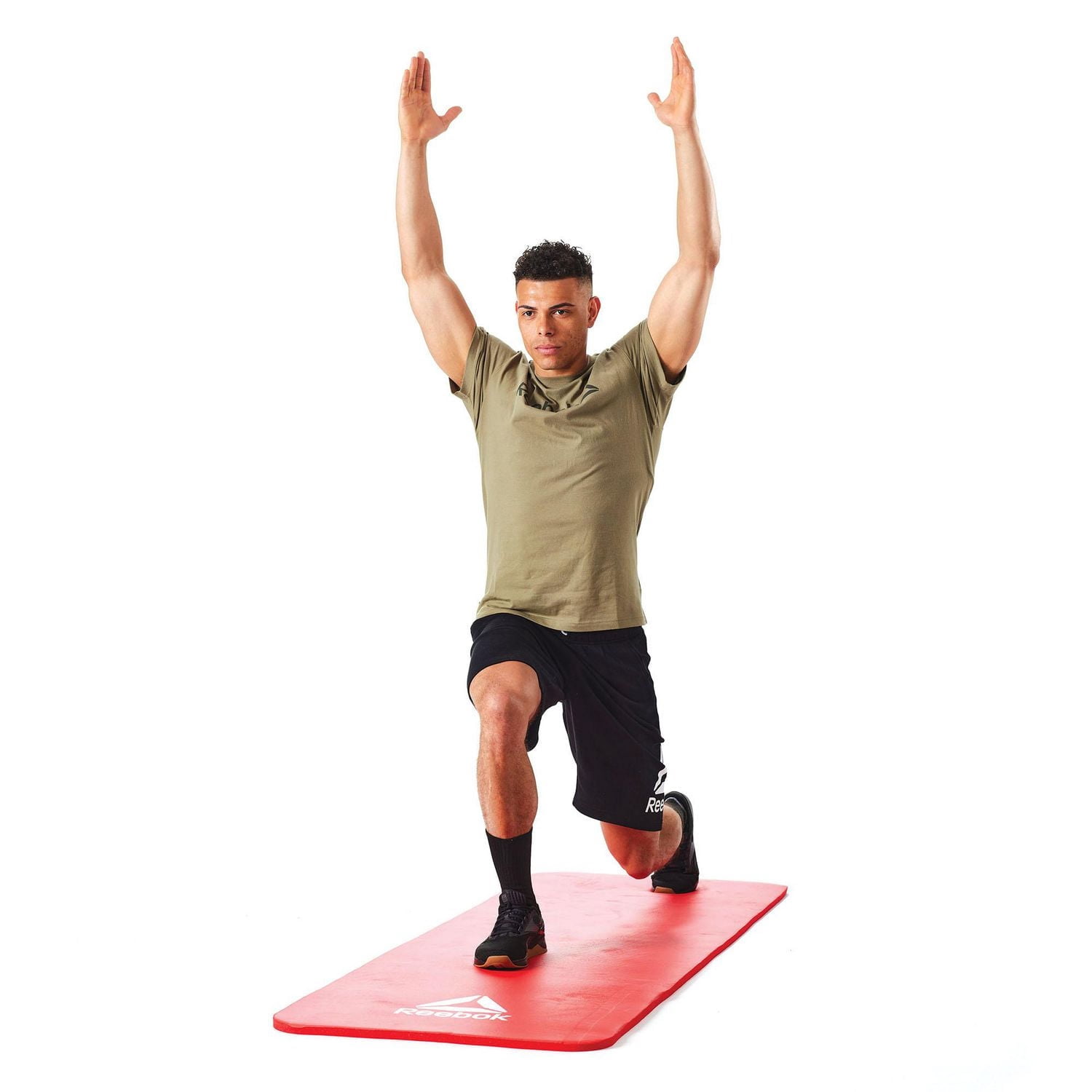 Reebok Delta tapis d'exercice professionel de 15 mm d'epaisseur, rouge