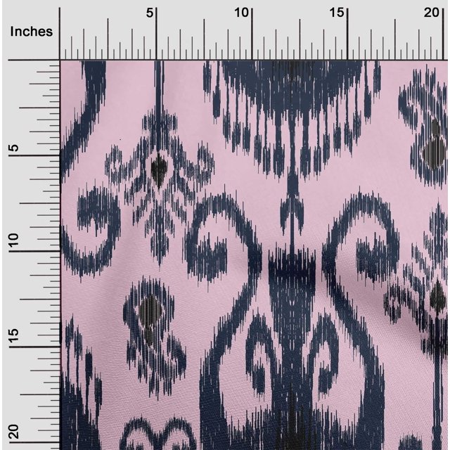oneOone Polyester Lycra Fabric Ethnic Ikat Print Fabric BTY 56 Inch Wide
