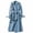 Blue, variant on uublik Trench Coat for Women Long Pea Coats Open Front Lapel Jackets Casual Belted Trench Coat Overcoats with Pockets Coffee