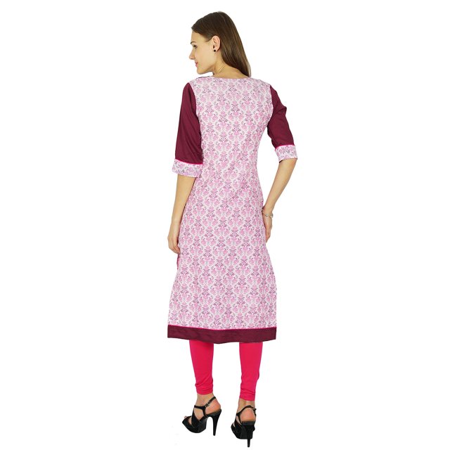 Phagun Kurti Ethnique Indienne en Coton, Kurta Bollywood de Designer, Tunique Robe pour Femme