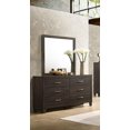 thumbnail image 1 of K-LIVING Veronica Solid Wood Dresser with Mirror in Espresso Finish, 1 of 2