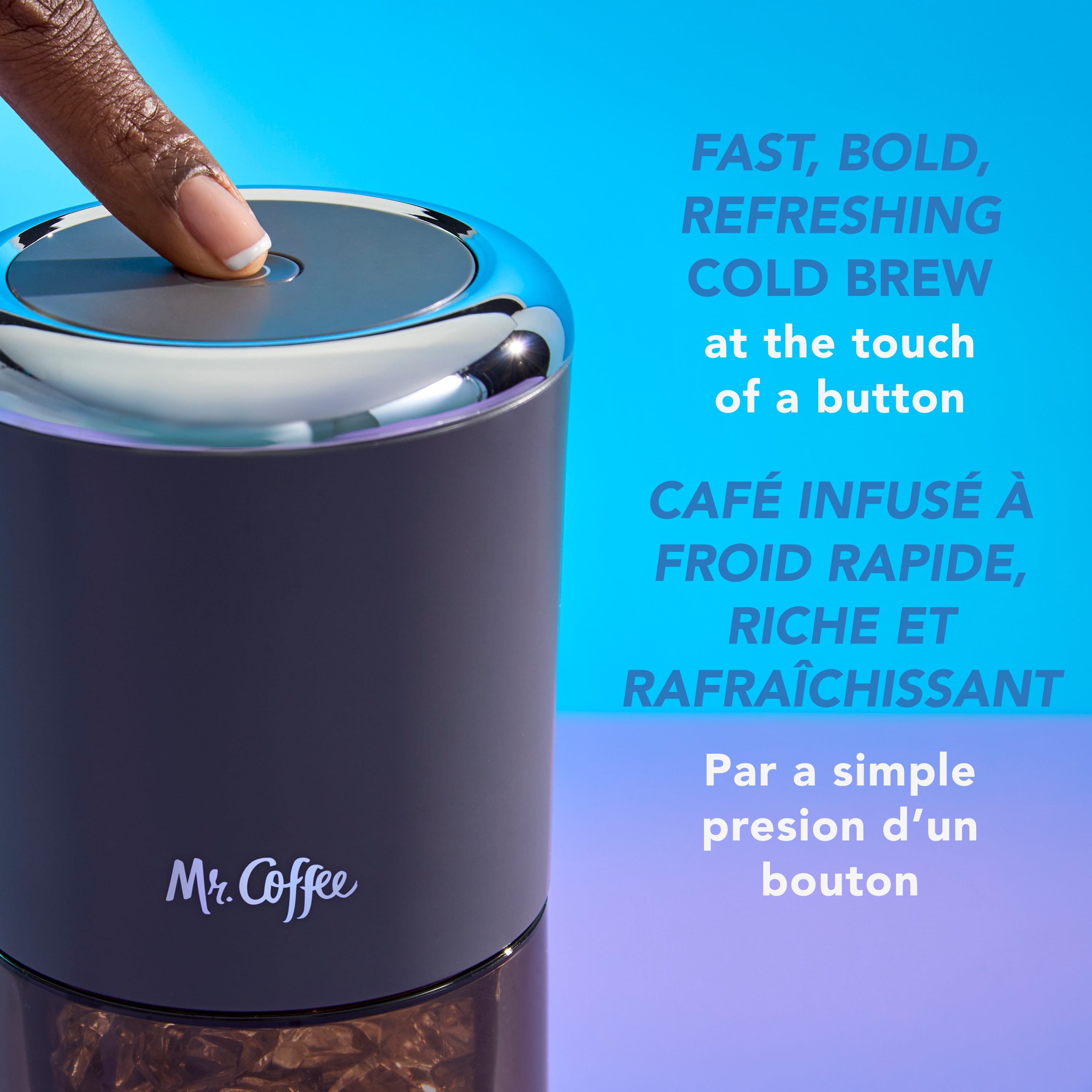 Mr. Coffee Express Cold Brew Coffee Maker, 10-Minute Cold Brew Coffee Machine