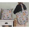thumbnail image 5 of Soimoi Gray Poly Georgette Fabric Feather & Animals Tribal Print Fabric by Yard 52 Inch Wide, 5 of 5