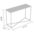 thumbnail image 2 of Safdie & Co. Table Console 44L Taupe Foncé Metal Noir X, 2 of 4