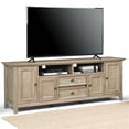 thumbnail image 2 of Amherst 72 inch Wide Solid Wood Transitional TV Stand in Distressed Gray, 2 of 10