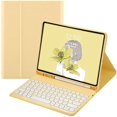 thumbnail image 1 of CUITING 2021 New iPad 9 iPad 8 iPad 7 10.2” Air 3 Pro 10.5 键盘保护套 Cute Round Key Color Wireless Keyboard  Detachable BT Keyboard Cover for iPad 9th 8th 7th Air 3rd Generation, 1 of 7