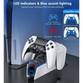 thumbnail image 3 of Maxmix PS5 Controller Charger, DualSense Charging Stand for Playstation 5 Controller, PS5 Control Charger, Fast Charging Dock Station with LED Indicator, 3 of 6