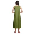 thumbnail image 3 of Moomaya Robe de Nuit Évasée en Coton Unie pour Femmes, 3 of 6