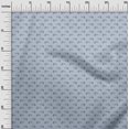 thumbnail image 2 of oneOone Georgette Viscose Light Grayish Blue Fabric Rabbit Animal Craft Projects Decor Fabric Printed By The Yard 42 Inch Wide, 2 of 4