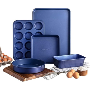 Granitestone Diamond Pro Blue 5 Piece Pro Series Nonstick Aluminum Bakeware Set Dishwasher Safe