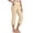 Beige, variant on Yuyuzo Capri Leggings for Women High Waisted Belly Control Side Split Workout Gym Yoga Capris with Pockets