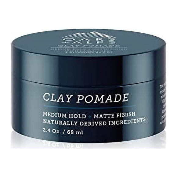 Oars + Alps Clay Hair Pomade for Men, Made with Naturally Derived Ingredients to Promote Hair Growth, Medium Hold, 2.4 Fl Oz