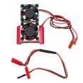 thumbnail image 2 of RC Car Motor Double Cooling Fan Heatsink, Dual Fan Design, for 380 540 550 3650 3660 3674 Motor DC 7V High Rotation Speed, 2 of 7
