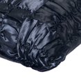 thumbnail image 2 of Throw Pillow Covers, Decorative Black Designer Throw Pillow Covers 16x16 inch (40x40 cm), Satin Pillow Covers For Couch, Solid Color, Ruches, Textured, Contemporary - Dreamy Black, 2 of 2