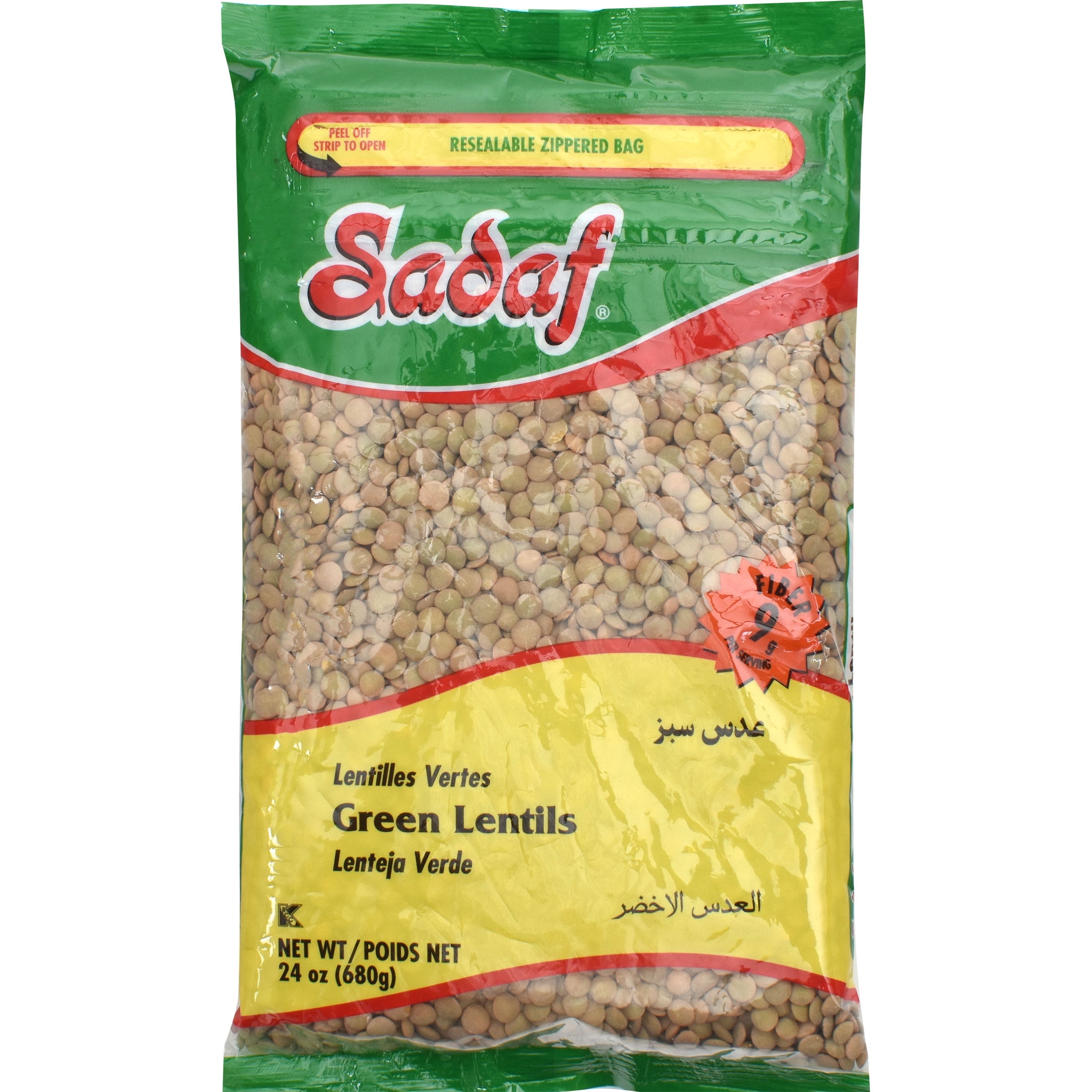 Lentilles vertes Sadaf, 680 g