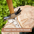 thumbnail image 3 of Copper Nails to Killing Trees,3.5 Inch Pure Copper Nails Bulk,Stump Removal Spikes Hardware Nails for Trees, 3 of 7