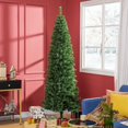 thumbnail image 2 of HOMCOM 7FT Artificial Christmas Tree with Automatic Open for Home Green, 2 of 10