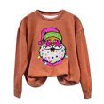 thumbnail image 2 of EGNMCR Chandail en Molleton de Noël Mode Décontractée pour Femmes Manches Longues Col Rond Imprimé Chandail en Molleton Blouse, 2 of 3