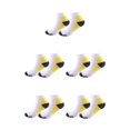 thumbnail image 3 of Wweixi 2piece Relieve Foot Fatigue Compression Socks For Greater Comfortable To Wear Ankles Socks yellow S/M 5Set, 3 of 6