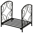 thumbnail image 1 of CoSoTower 16" Heavy Duty Metal Fireplace Log Holder, Firewood Rack Outdoor for Fireplace Storage, Black, 1 of 7