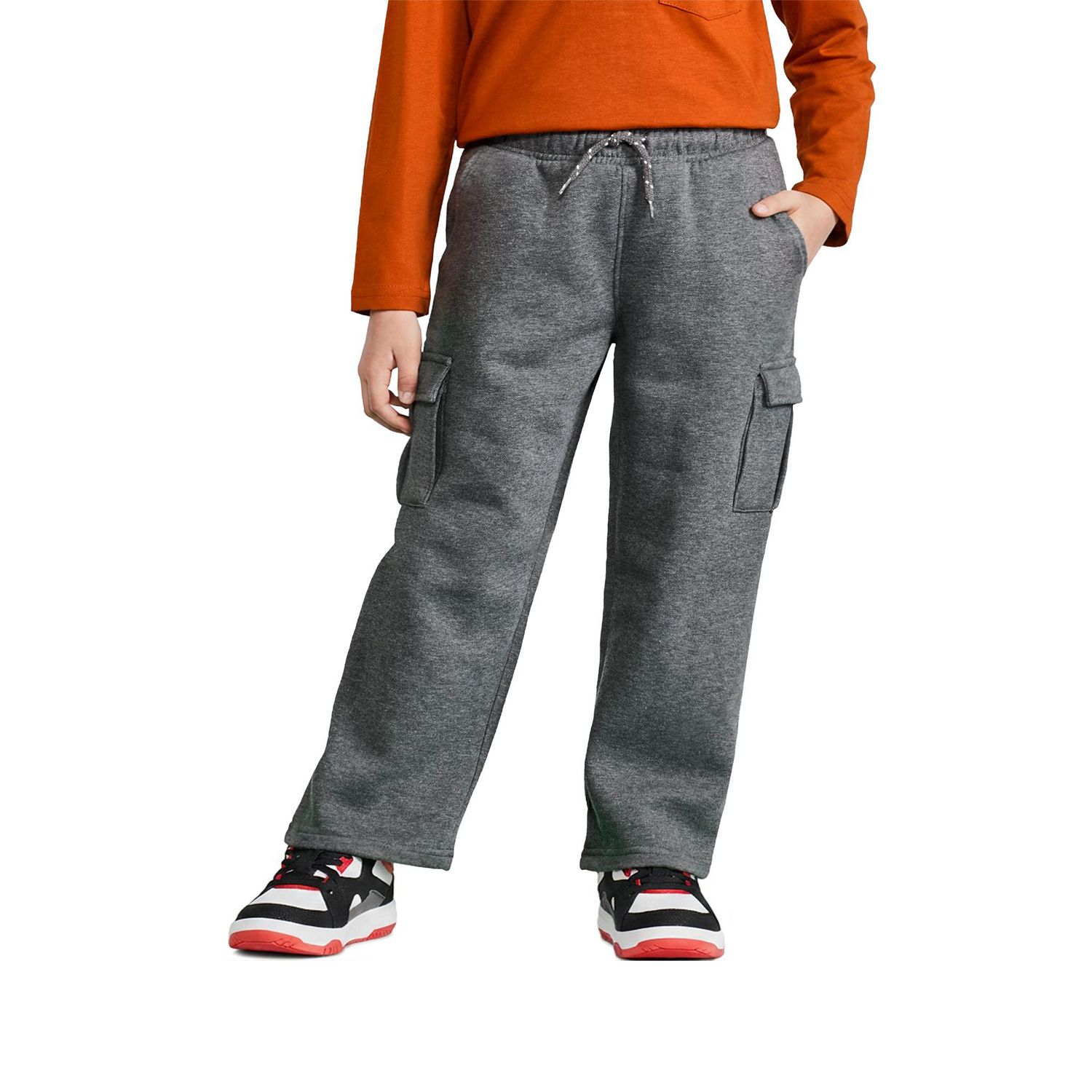 Pantalon de survêtement cargo en molleton George pour garçons