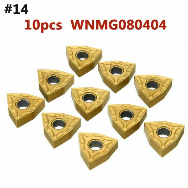 10pcs 40 Types CNC Carbide Tips Inserts Blade Cutter Lathe Turning Tool + Box TU