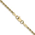 thumbnail image 4 of 14k Yellow Gold 20 Inch 2mm Rope Chain Necklace Pendant Charm, 4 of 9