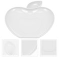 thumbnail image 3 of Shisuyan Plat à Trempette Blanc 6 Pcs 8.7x6.9 Po en Forme de Pomme, 3 of 8