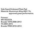 thumbnail image 4 of Plaque de Support à Béquille Latérale Rouge pour MV AGUSTA Ruggedale 1078 F4 Ruggedale 990R, 4 of 4