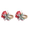 thumbnail image 2 of Sonew 2Pcs Innovative Napkin Buckle Simulation Flower Napkin loop Holder for Hotel Restaurant,Napkin Supplies, 2 of 8