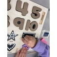 thumbnail image 4 of Creative Beginning Wooden Preschool Puzzle for Kids Ages 3-5 with Tracers & Chalkboard Base, ABC Learning, Number, Shape and Colour Matching Game Educational Toy, 4 of 10