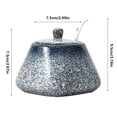 thumbnail image 2 of Sugar Bowl with Lid and Spoon, 430ml Ceramic Sugar Bowl, Japanese Salt Jar Container, 2 of 6