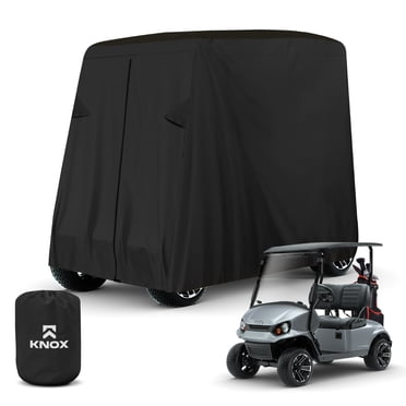 NEH Golf Cart Covers 2 Passenger, Waterproof Cover, 50" Long Roof, Black, Compatible with EZGO TXT/RXV, Club Car DS/Precedent, Evolution, ICON, Yamaha Golf Cart Cover