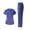 Purple, variant on Nfurl Womens Scrubs Sets with 6 Pockets Nursing Uniform Sets for Women Short Sleeve V Neck Nurse Uniform Tops and Elastic Waist Pants Workwear Orange M