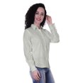 thumbnail image 2 of Moomaya Full Sleeve Cotton Collar Shirts For Womens Formal Plain Workwear, 2 of 6