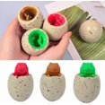 thumbnail image 2 of Dinosaur Egg Squeezing Toy Set 3 Pack Stress Relief Decompression Fidget Toy for Kids and Adults, 2 of 9