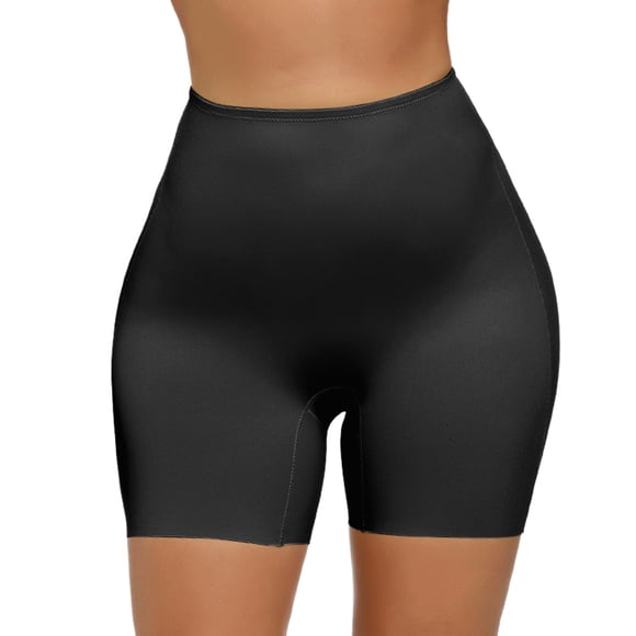 Zjloe7sa Shapers Women Shapewear Shorts Tummy Control Boyshorts High Waisted Body Shaper Shorts Thigh Slimmer Black