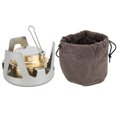 thumbnail image 1 of Mini Backpacking Stove, High Combustion Efficiency Eco Friendly Mini   Portable  For Outdoor Activity Silver, 1 of 8