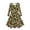 Green, variant on TBWNWG Festive Holiday Party Dress for Girls Featuring Enchanting Deer and Christmas Tree Prints,Size 8-9 Years